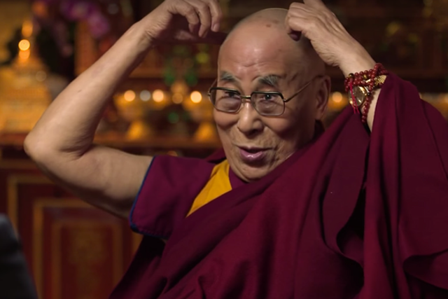 Tibetan spiritual leader in conversation with comedian John Oliver on Last Week Tonight