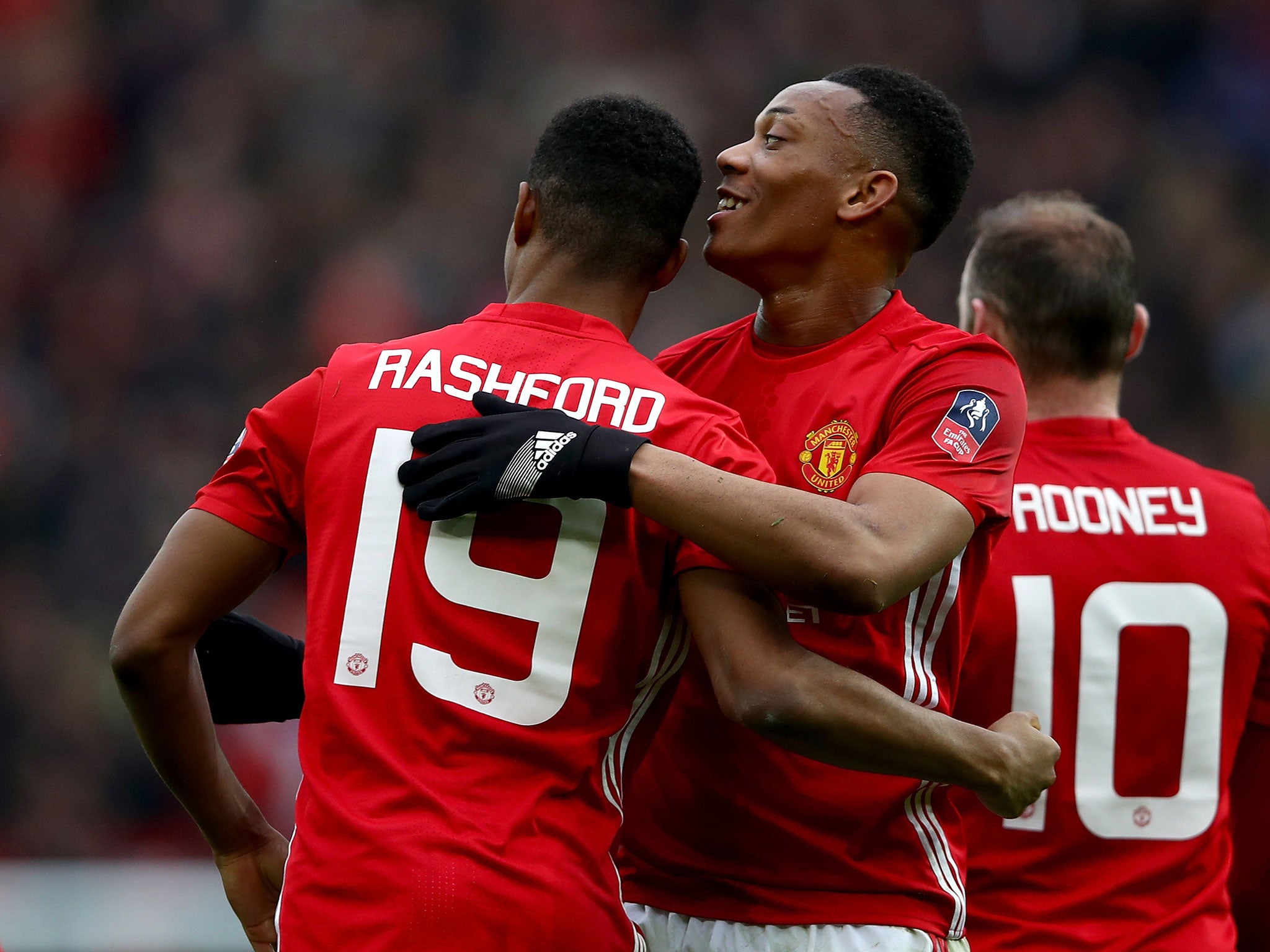 Martial and Rashford could be used together