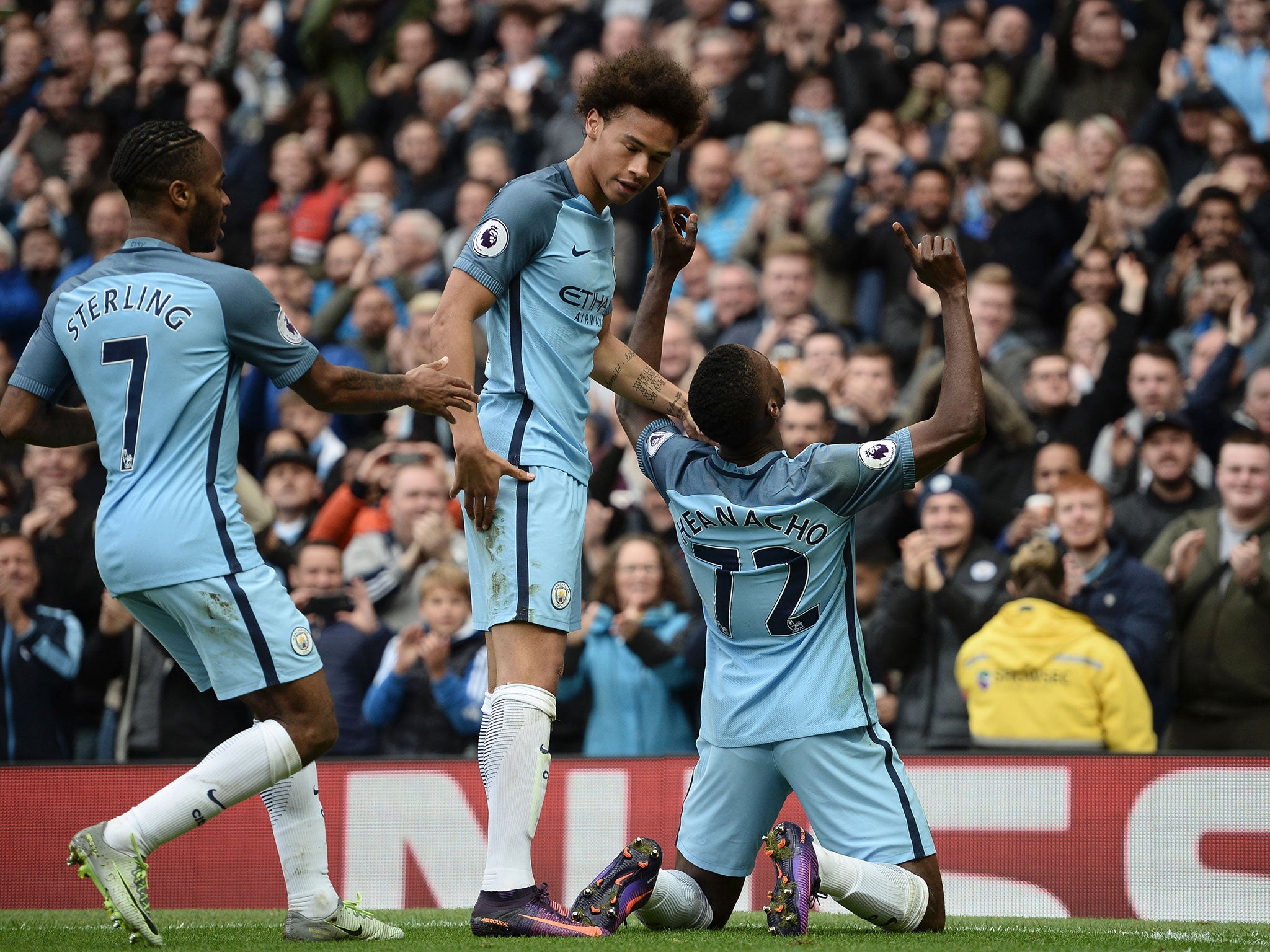 The likes of Leroy Sane, Raheem Sterling and Kelechi Iheanacho can all expect to play a role in the years to come at City