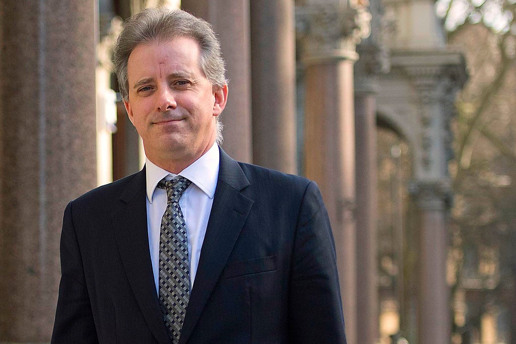 Christopher Steele: Russian leaders believe they are ‘at war’ with UK, says former British spy