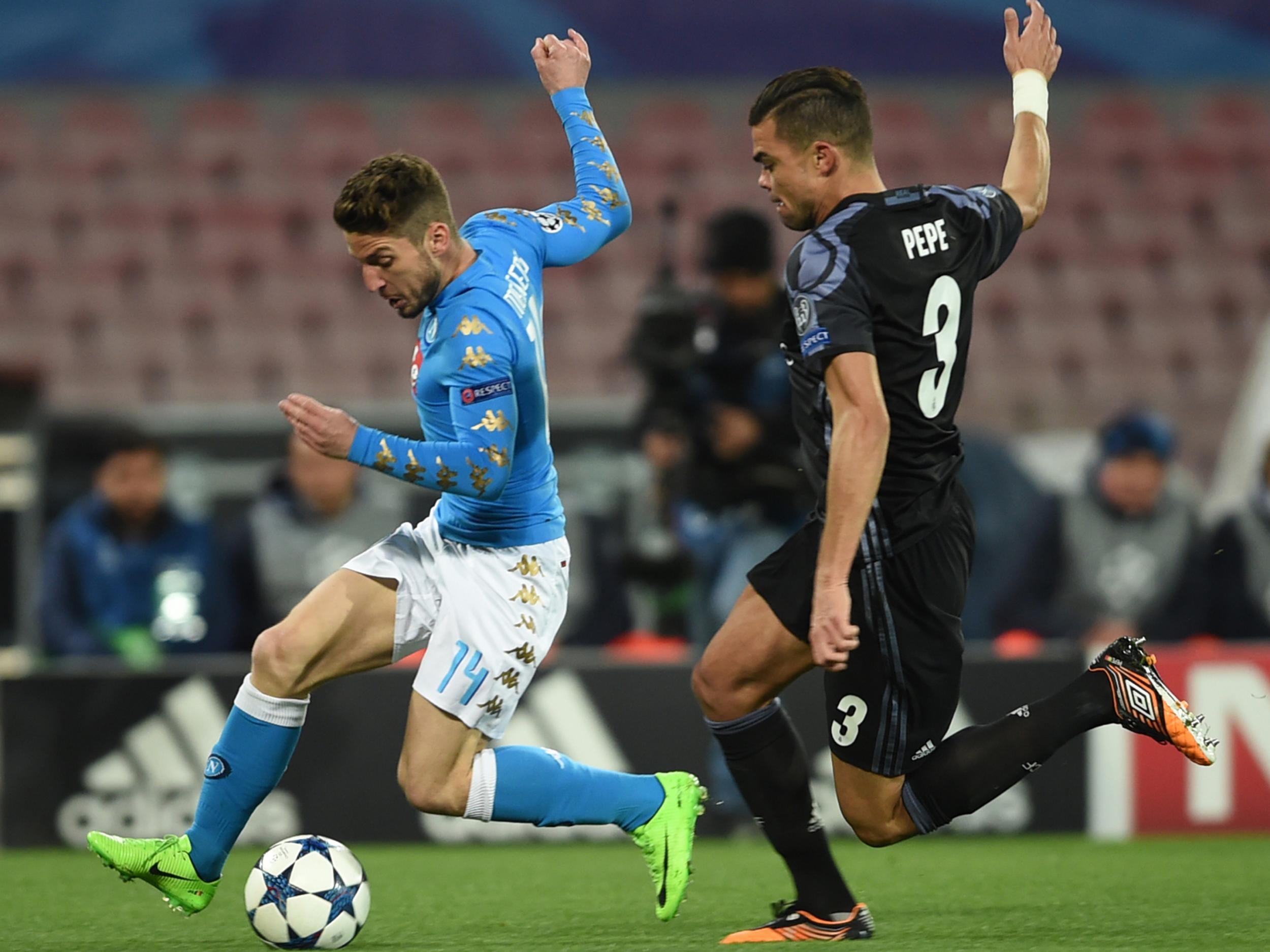 Pepe in action against Mertens