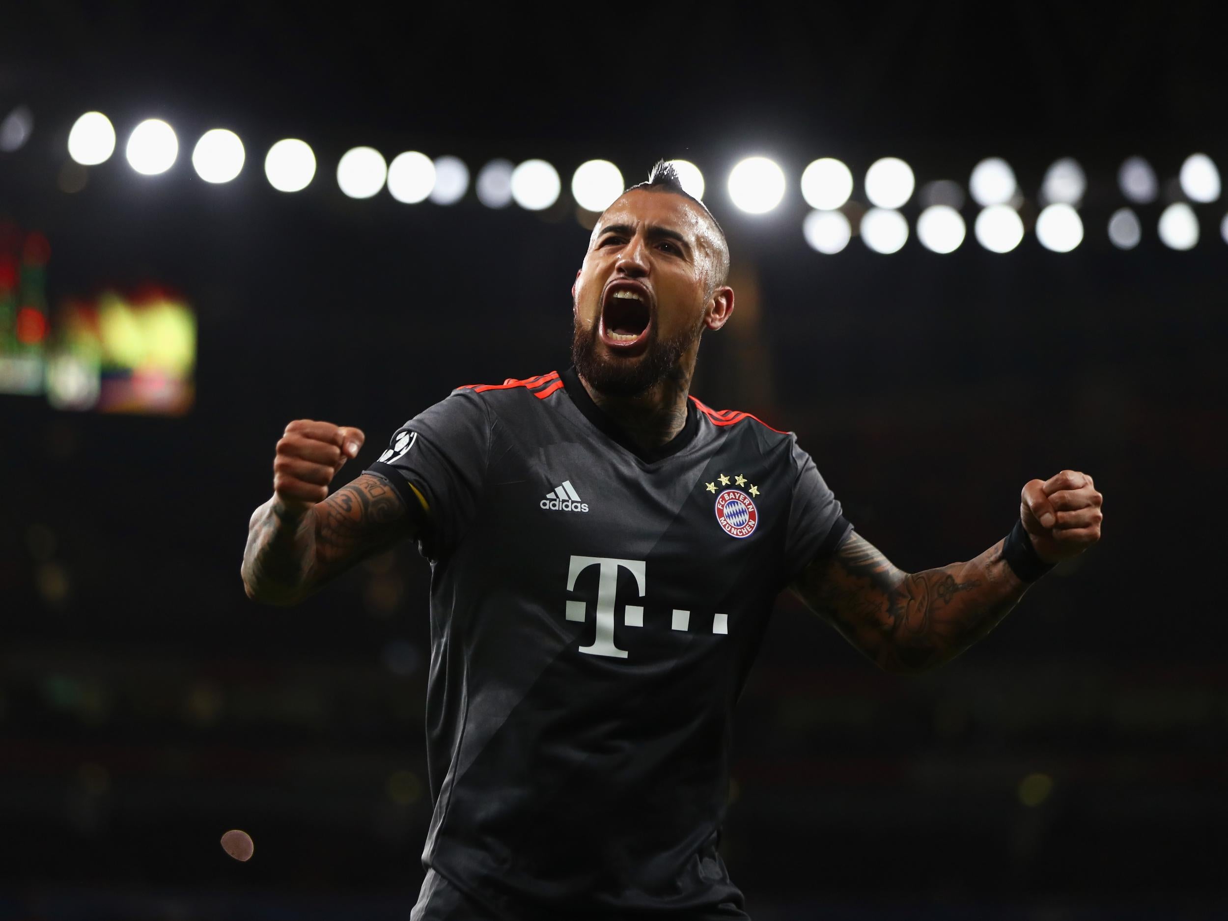 Arturo Vidal dominated the middle of the park