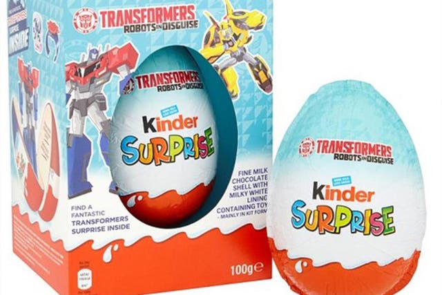 In comparison, the traditional Kinder egg, costs about 80 pence and weights 20g