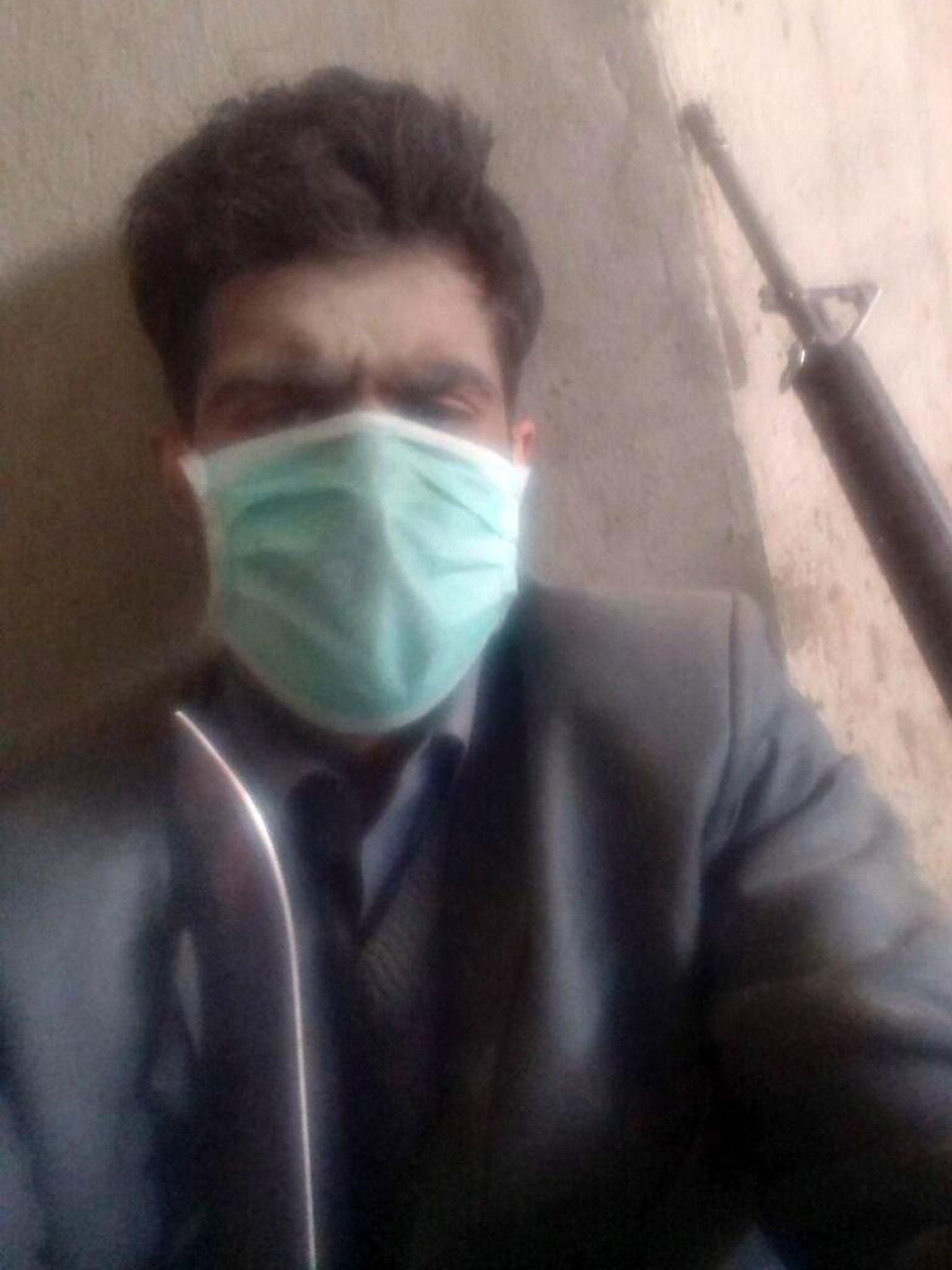 An Isis propaganda image claiming to show one of the militants who attacked a military hospital in Kabul on 8 March