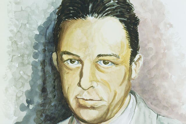 Portrait of philosopher Camus, artist unknown