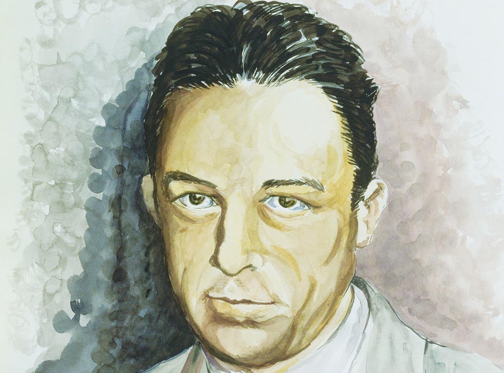Portrait of philosopher Camus, artist unknown