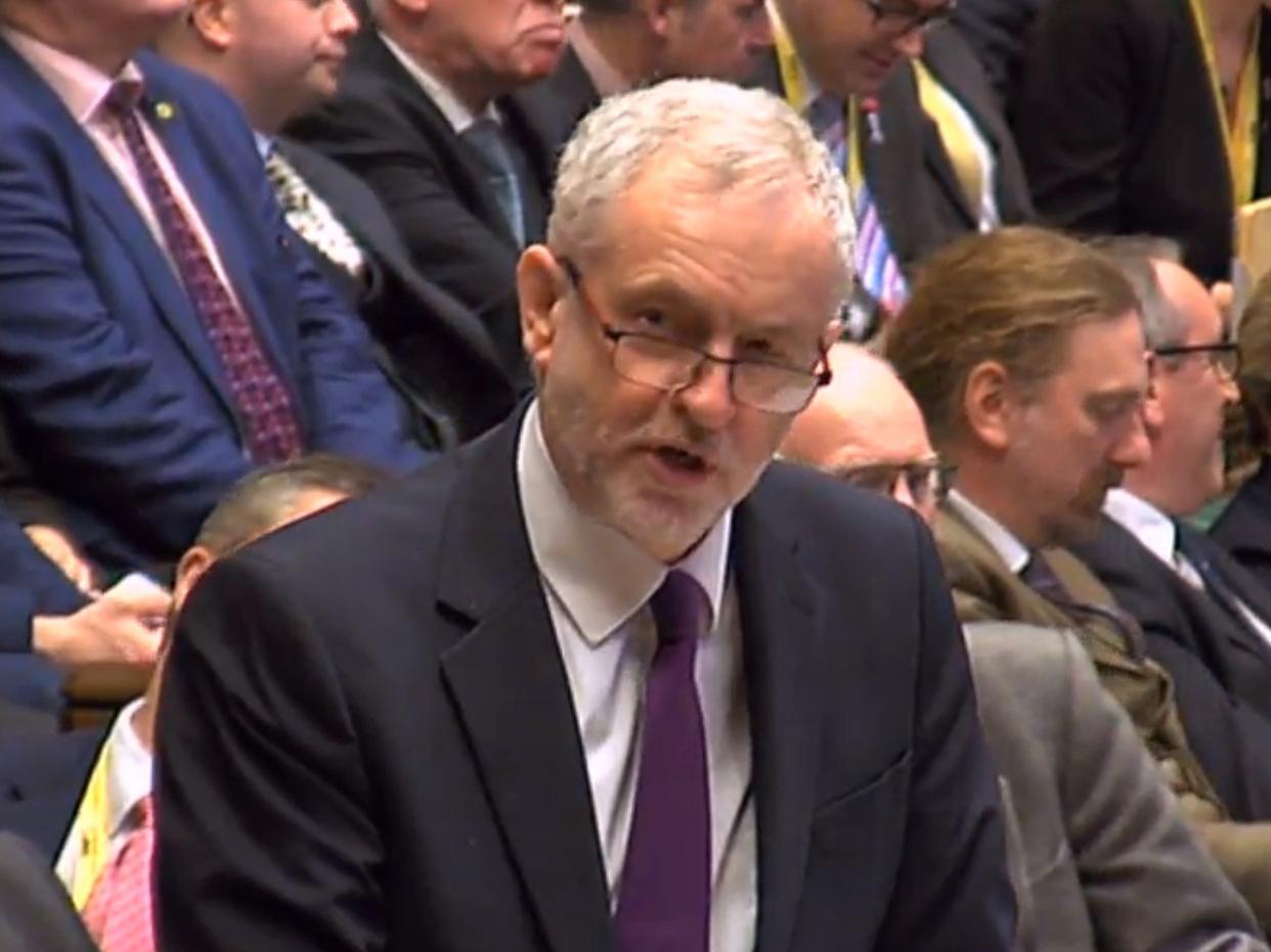 Jeremy Corbyn also said the Budget fails to provide the funding needed for the NHS crisis