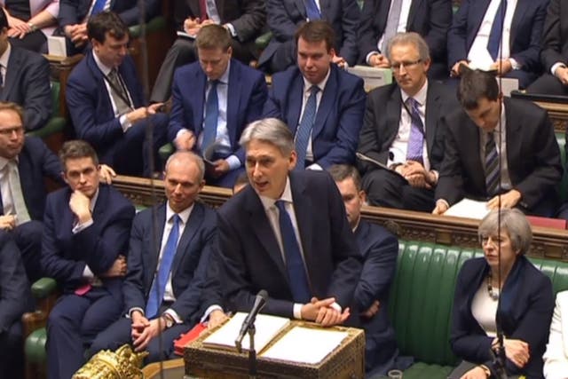 Philip Hammond makes his Budget statement to MPs in the House of Commons