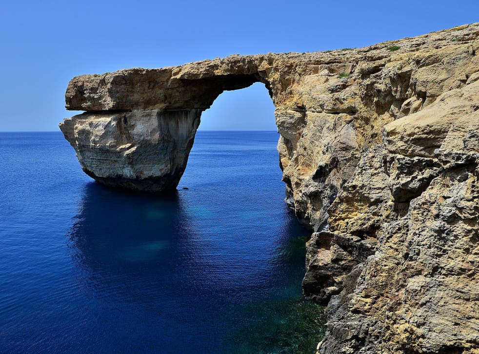 Malta S Azure Window Rock Formation Collapses Into The Sea The Independent The Independent Malta S Azure Window Rock Formation Collapses Into The Sea The Independent The Independent