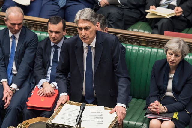 House of Commons of Chancellor of the Exchequer Philip Hammond making his Budget statement to MPs in the House of Commons