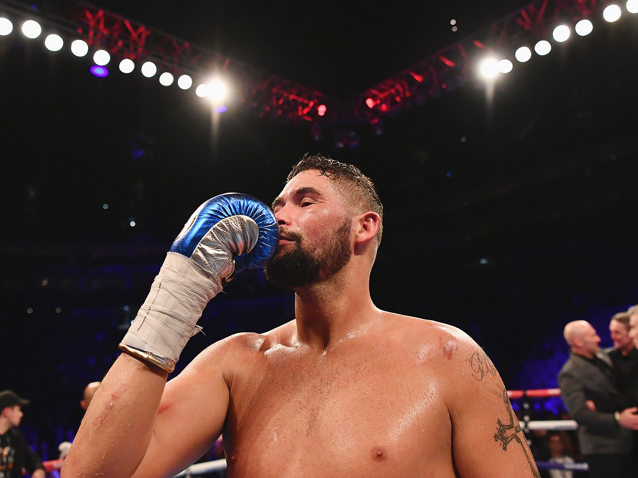 Haye’s rival and fellow boxer Tony Bellew was brought up during the incident, the court heard