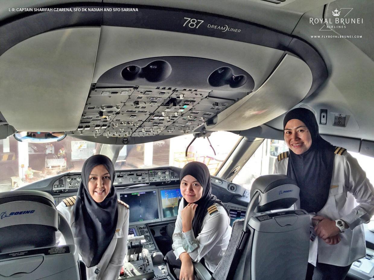 Royal Brunei's all-female flight deck made headlines last year