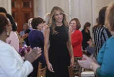 Melania Trump's approval ratings beats her husband for the first time