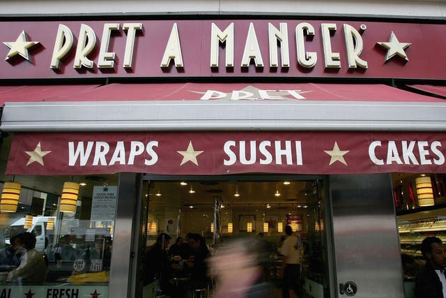 Pret a Manger has about 300 UK restaurant and an additional 100 globally in countries such as France and the US