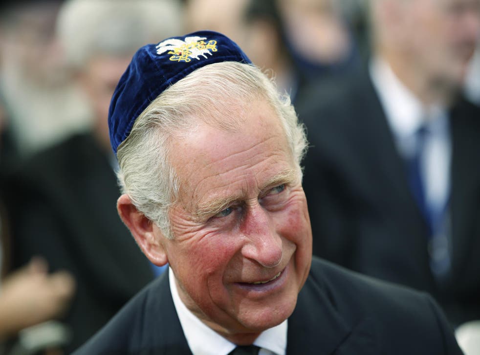 Prince Charles attending the funeral of Israeli President Shimon Peres in 2016