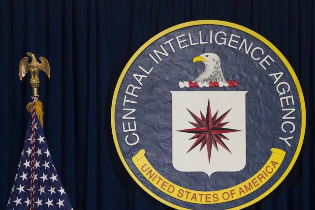 The logo of the Central Intelligence Agency (CIA) is seen at CIA Headquarters in Langley, Virginia, April 13, 2016