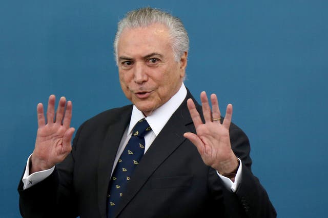 Brazil's President Michel Temer, already under fire for appointing an all-male Cabinet