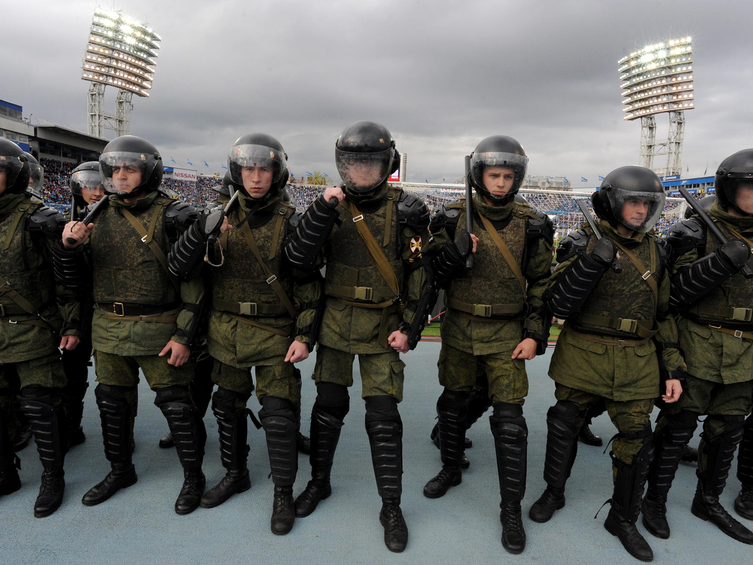 There is a renewed commitment in Russia to stamp out hooliganism