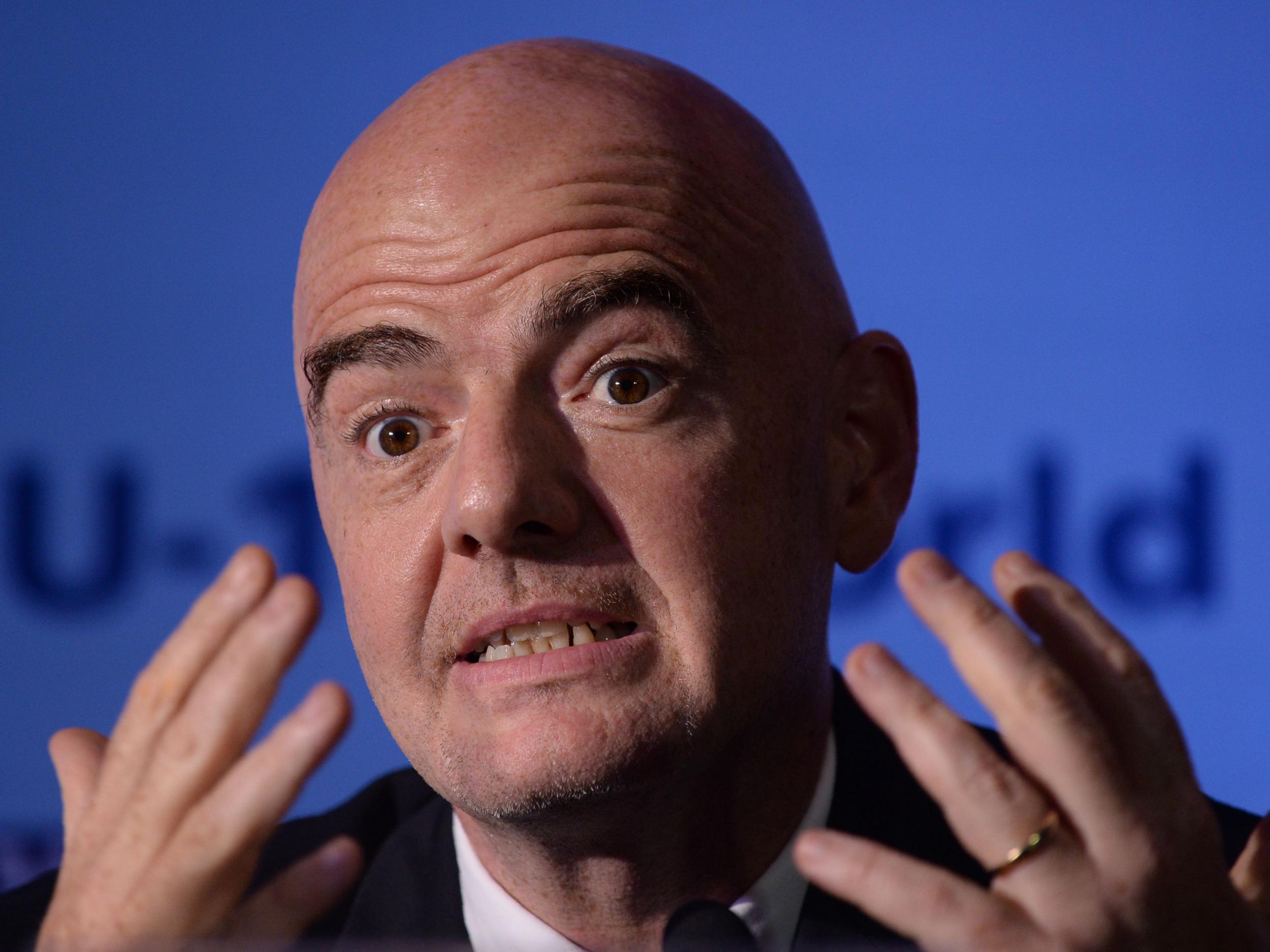 The Fifa president has been spending time in London