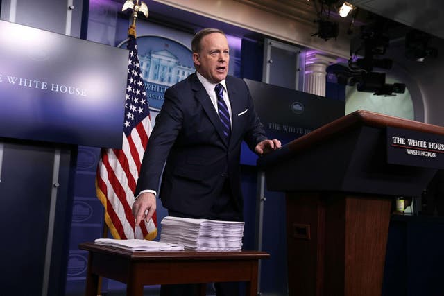 Sean Spicer demonstrates why smaller is better when it comes to healthcare laws