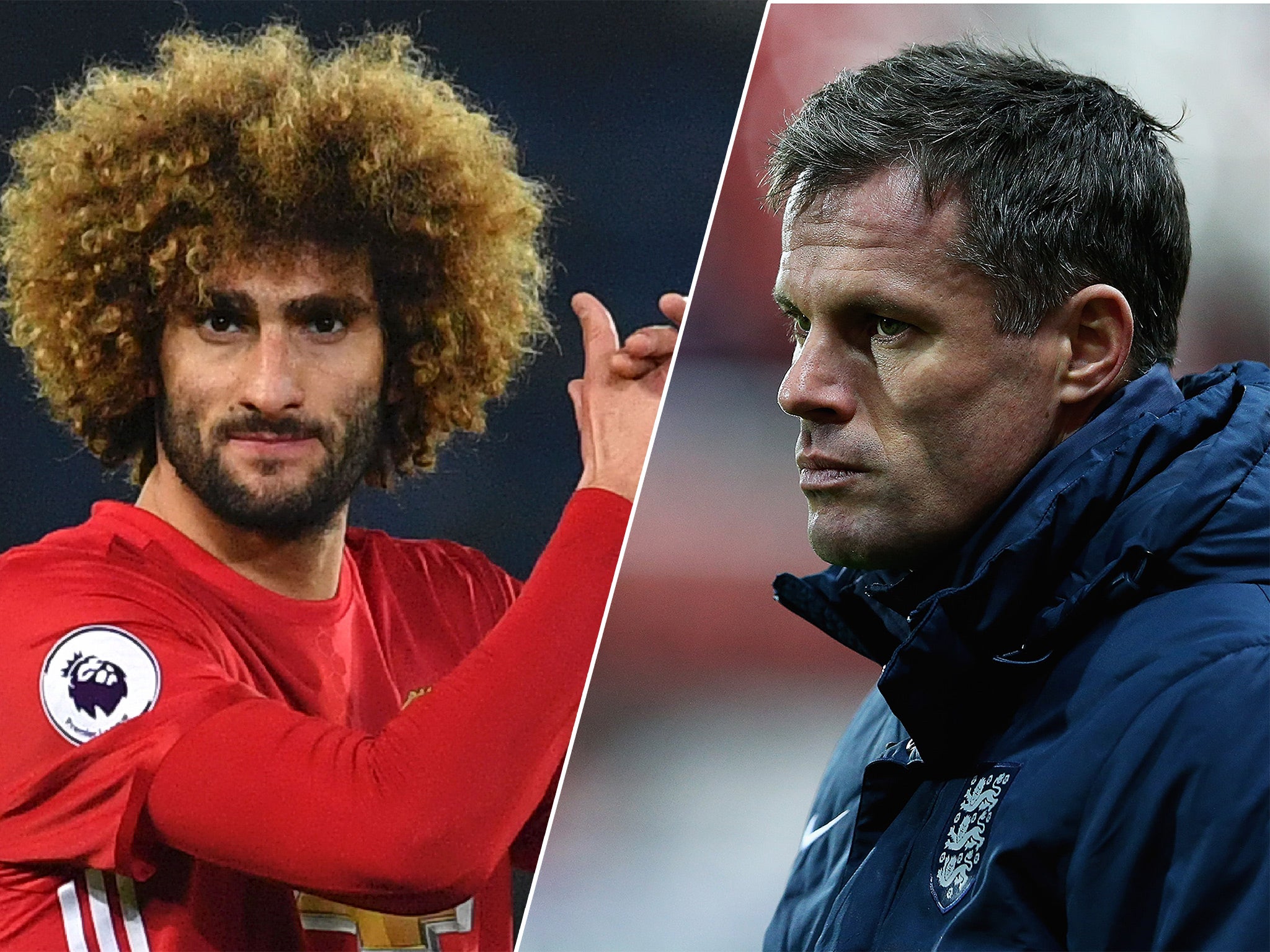 Marouane Fellaini suggested that Jamie Carragher's criticism was hypocritical