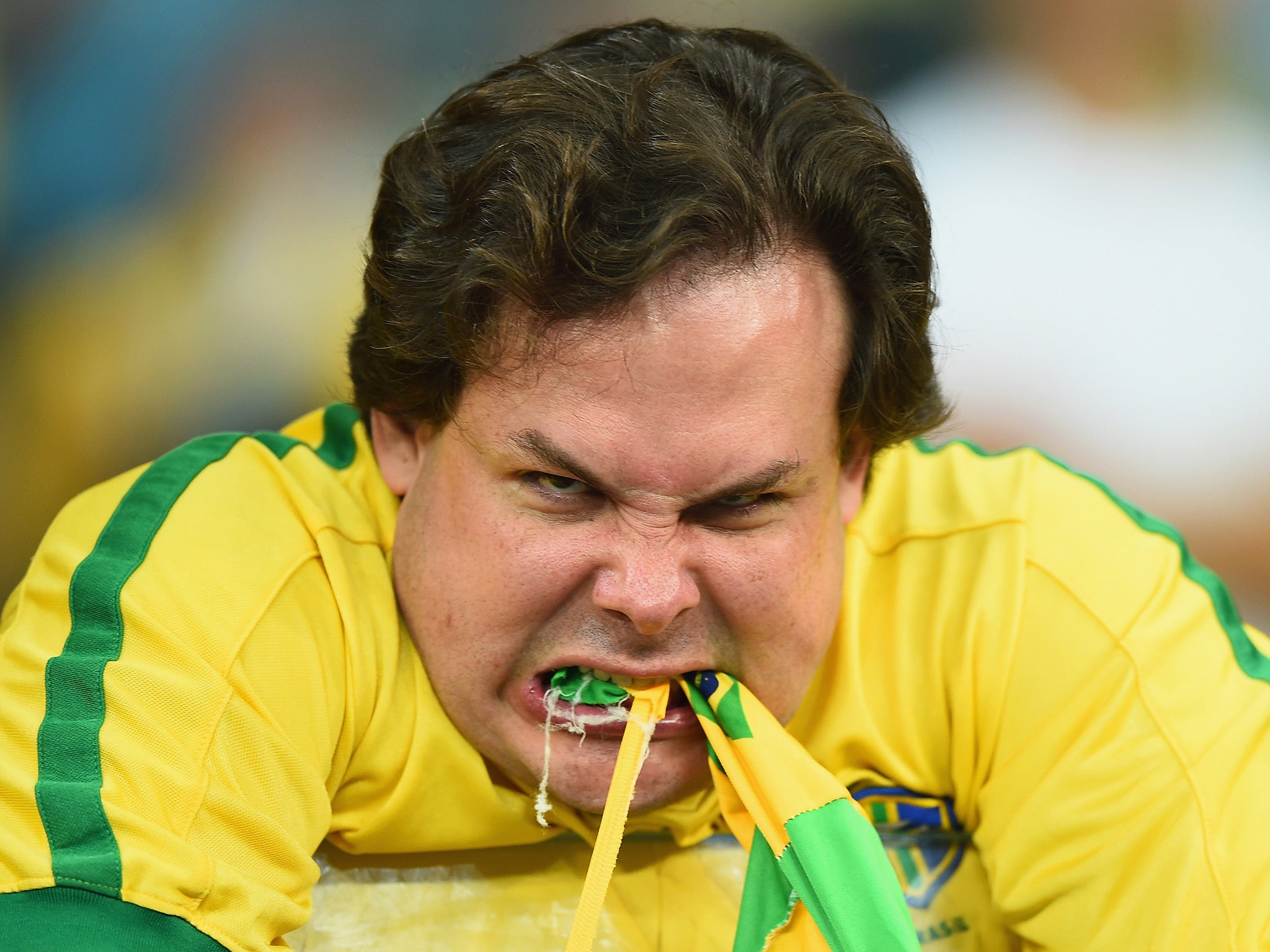 This image of this Brazil fan went viral after his side's 7-1 humiliation at the hands of Germany