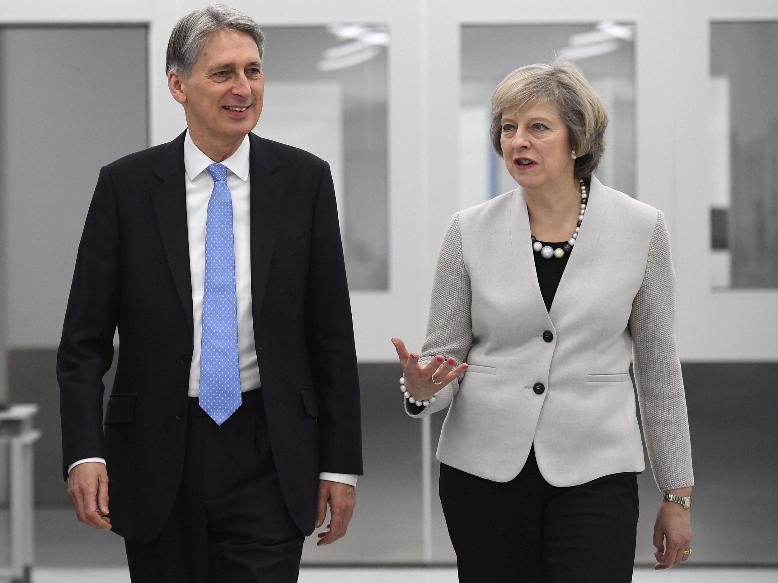 Theresa May and Philip Hammond have clashed repeatedly since the former became PM