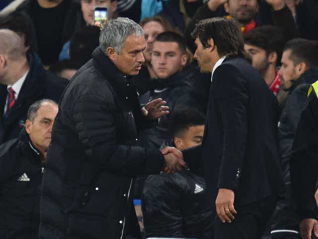 Antonio Conte believes the two Manchester clubs have the best squads in the league