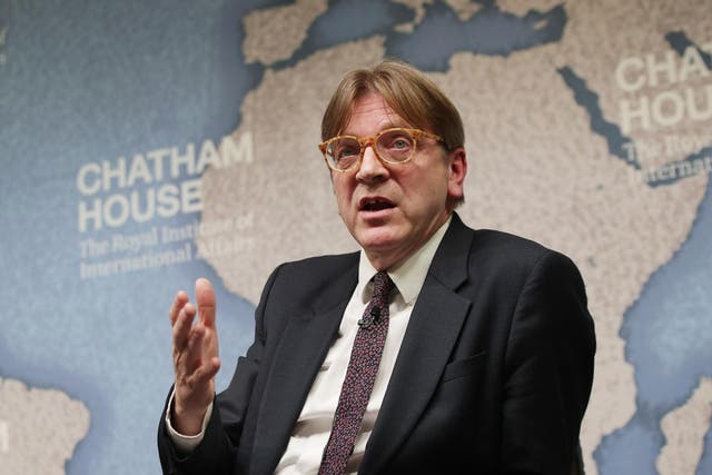 Guy Verhofstadt, the European Parliament's chief Brexit negotiator 