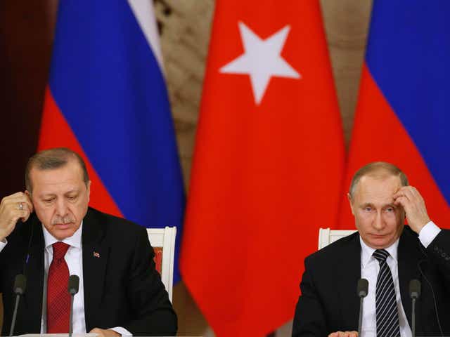 Relations between the countries have been tumultuous, with ties becoming strained in 2015 after the Turkish military shot down a Russian warplane