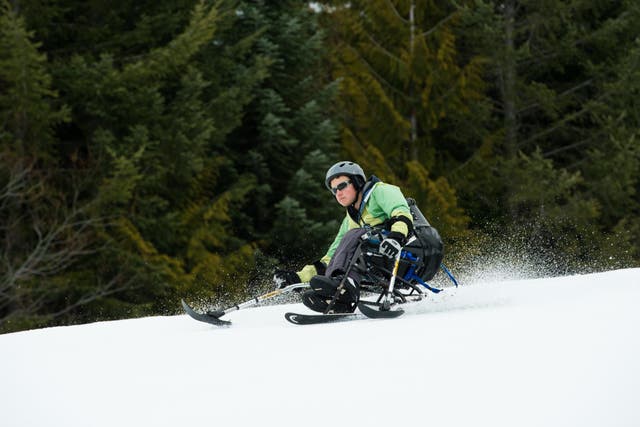 A wheelchair user... skiing? It's totally possible at Whistler Adaptive