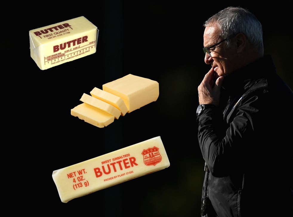 Ranieri was less than impressed with the butter offered to his squad