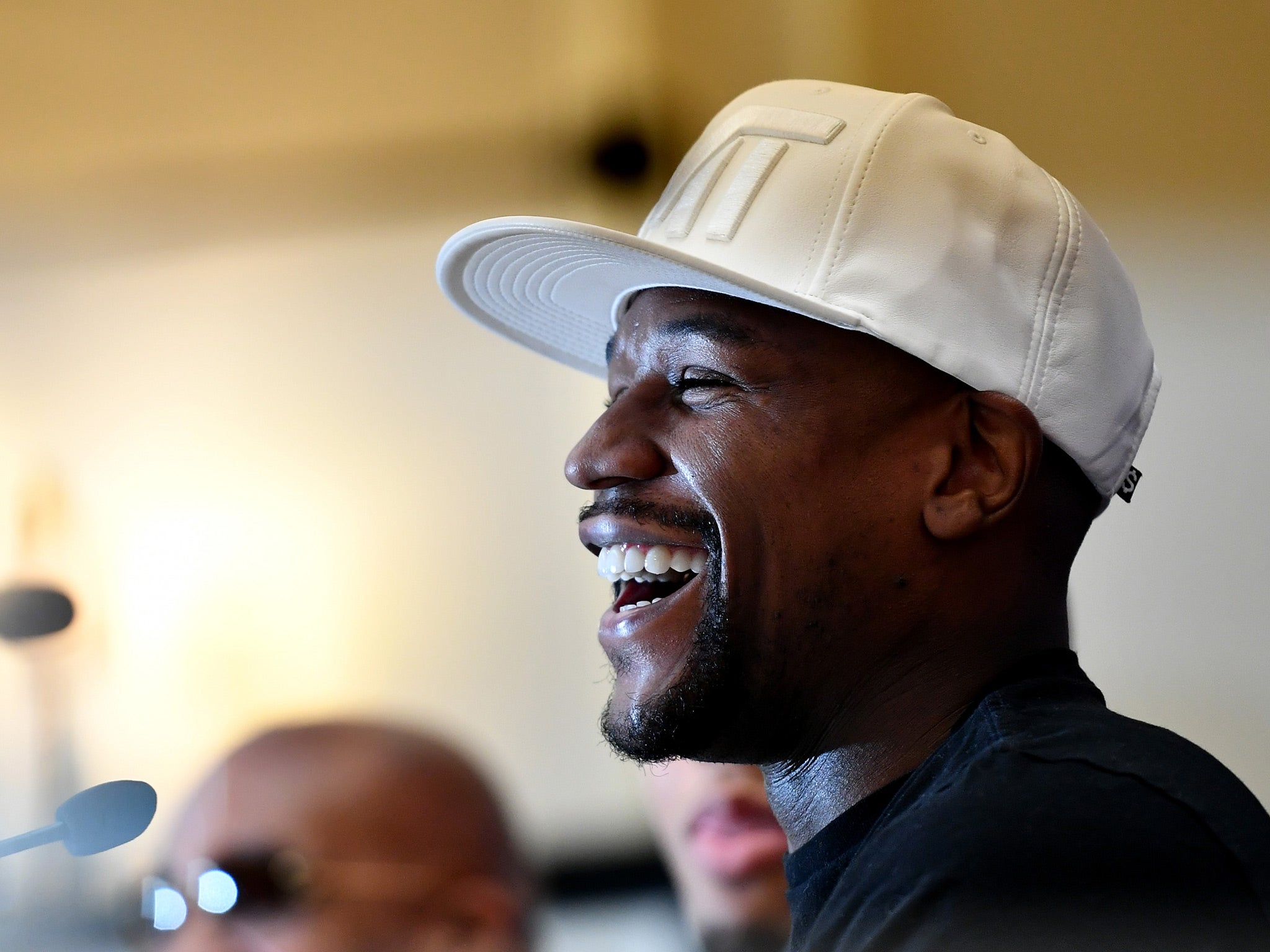Floyd Mayweather is currently on a speaking tour of the UK