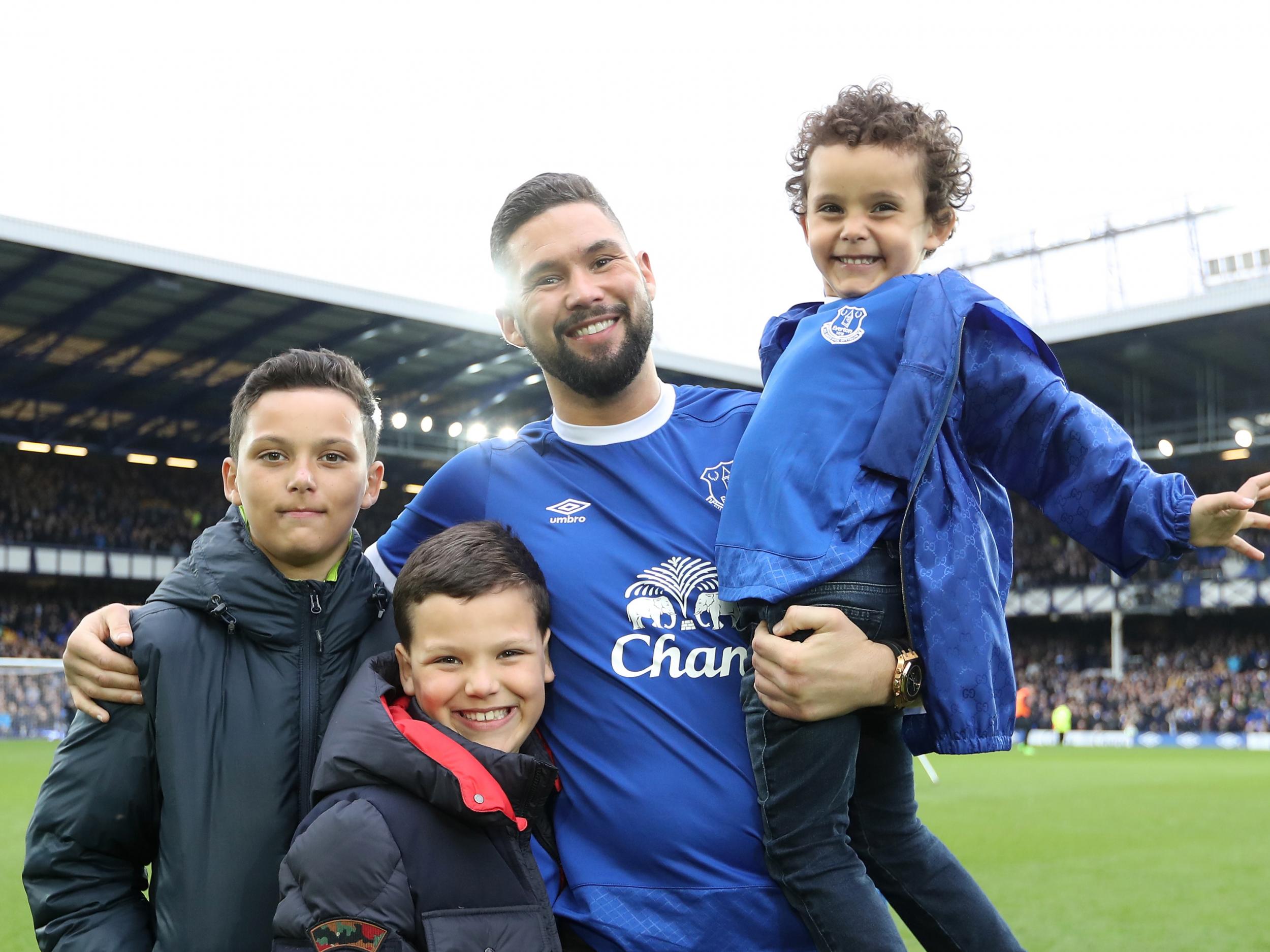 Boxer Tony Bellew was Everton's guest of honour