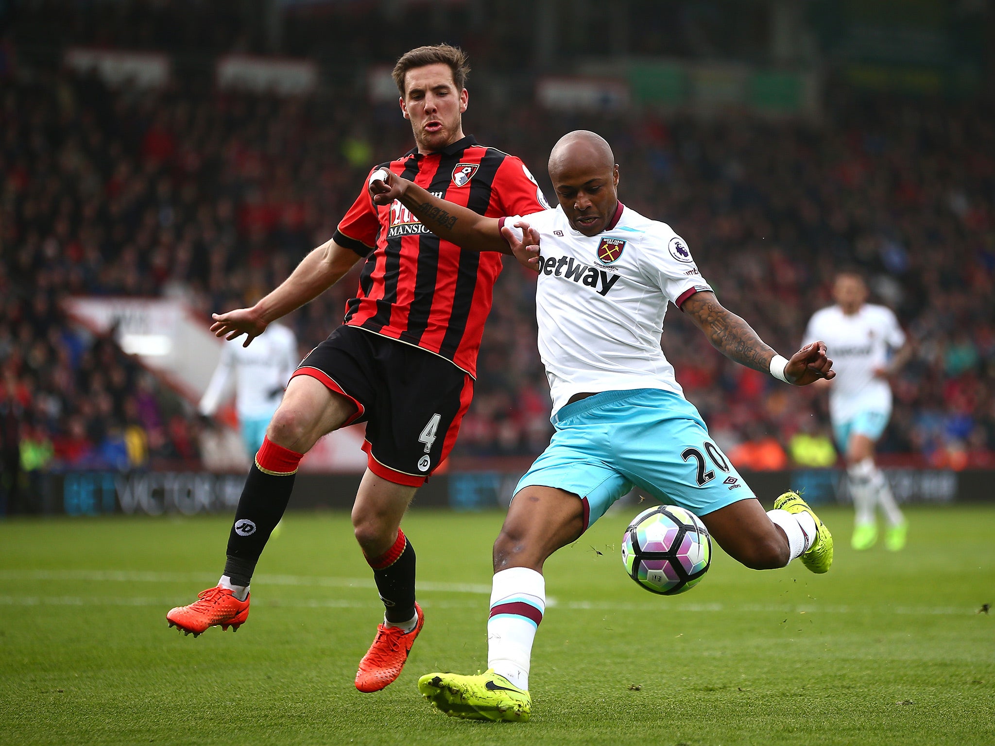 Andre Ayew equalised for the visitors with just seven minutes of regulation time remaining