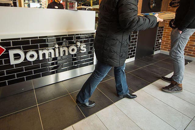 Domino's has seen a 17.4 per cent increase in online orders.