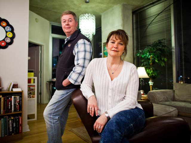 'He saved my life,' said Sue Palmer of her husband Tim