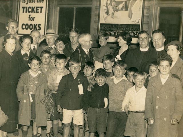 Basque children fleeing the Spanish Civil War arriving in Newcastle upon Tyne in 1937