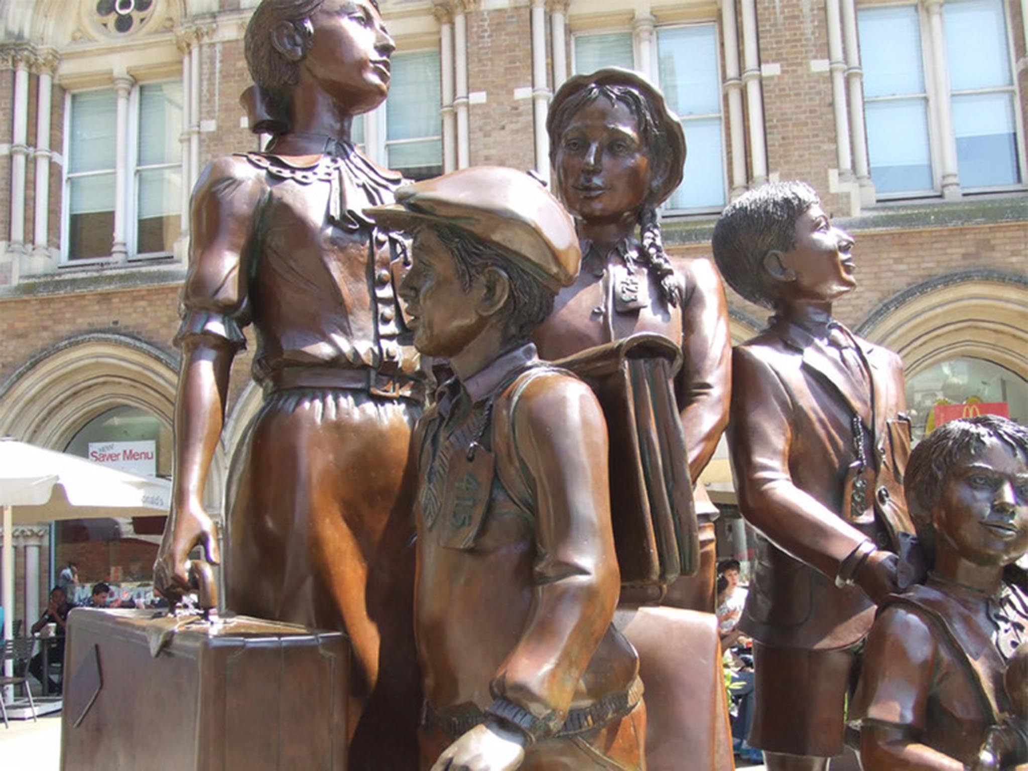 A memorial to the Kindertransport at Liverpool Street Station in London