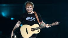 Ed Sheeran admits he looks 'out of place' at Glastonbury Festival