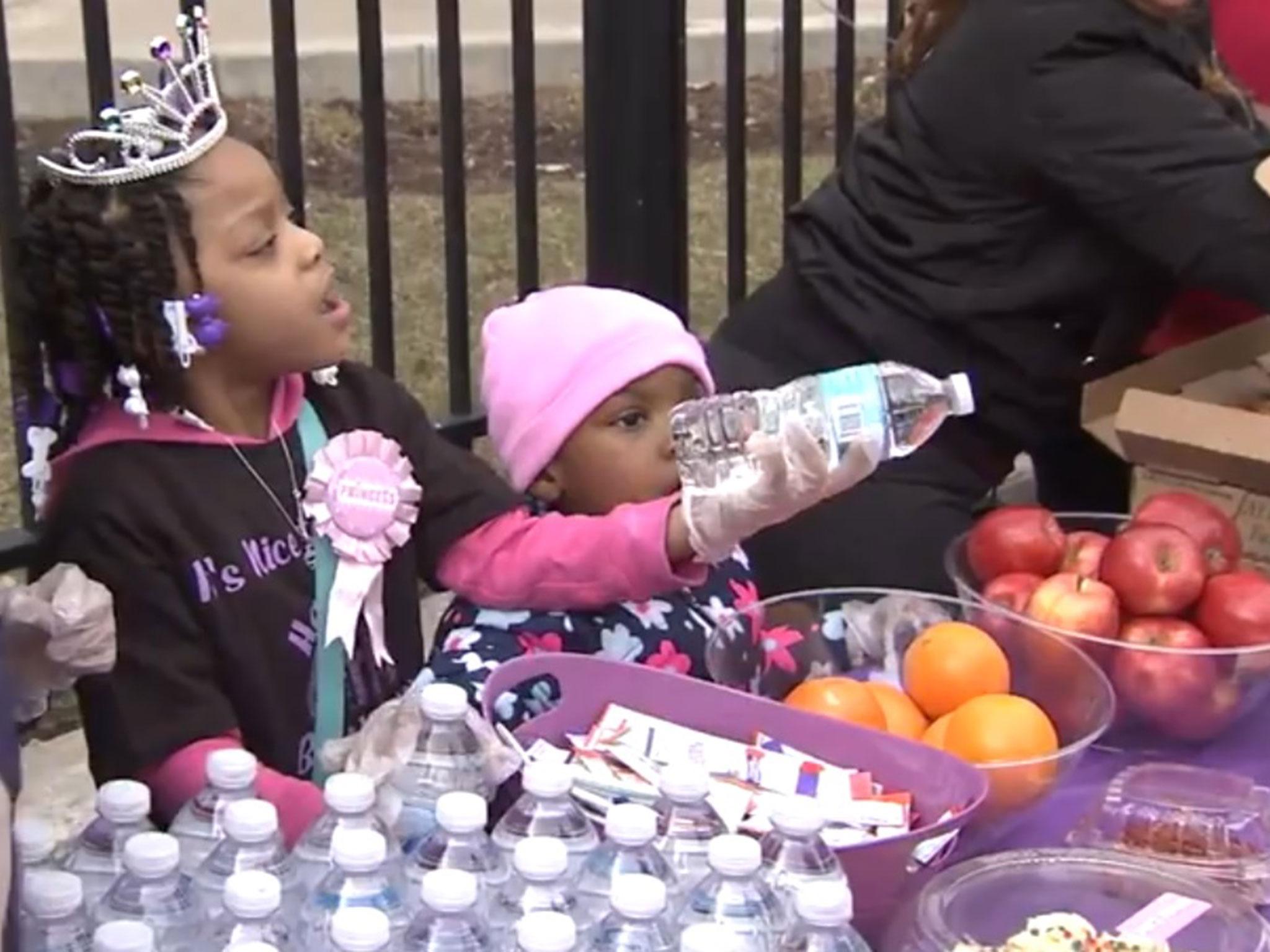 Armani Crews, pictured in the tiara, sacrificed a birthday present to instead feed the homeless
