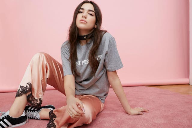 Newcomer Dua Lipa has stormed the charts recently with songs including 'Be The One'