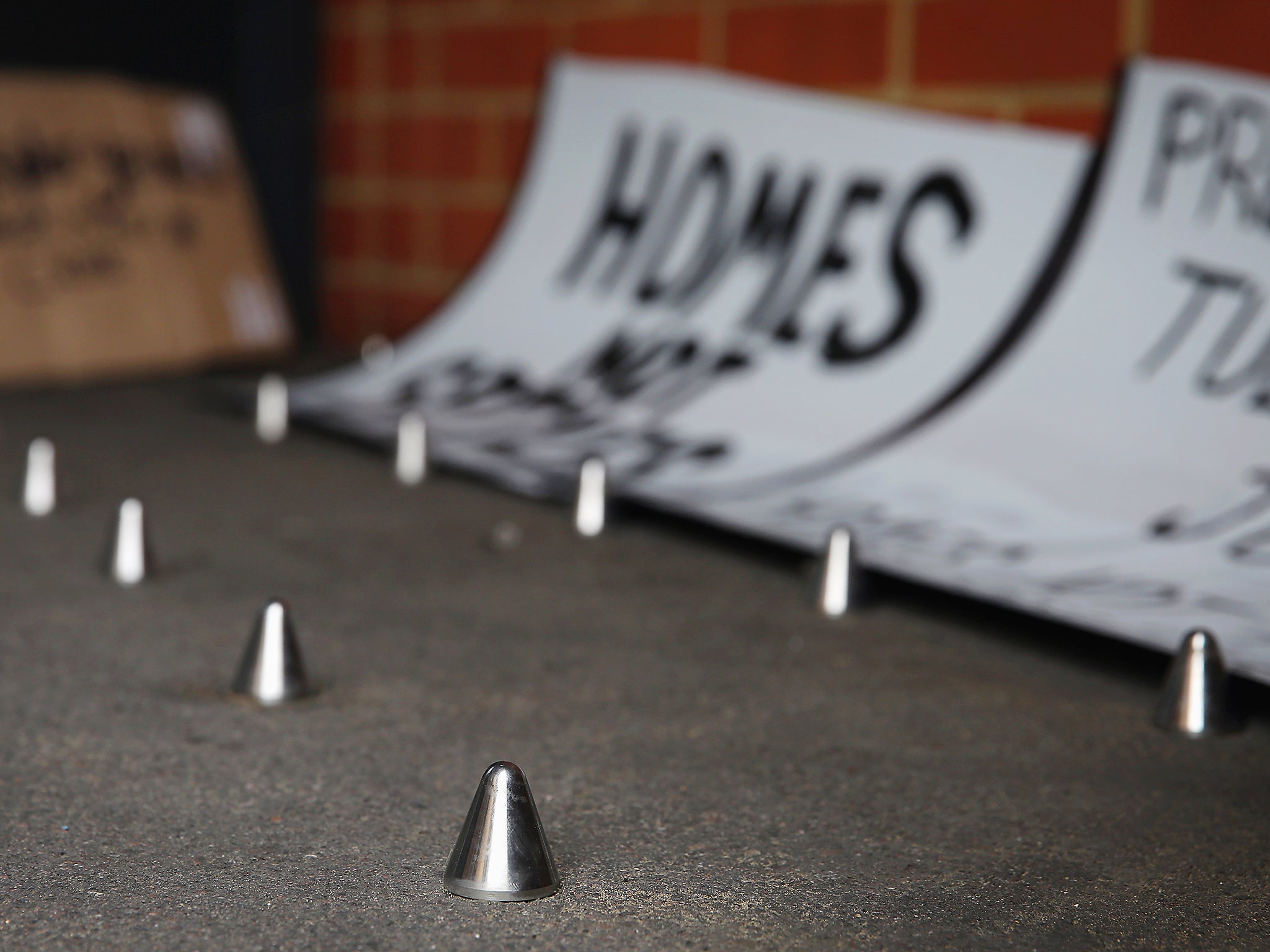 Metal spikes, alarms, bright lights and fines are all being used to dissuade rough sleepers