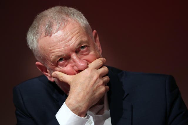 Jeremy Corbyn during Labour's economic conference at Glasgow Royal Concert Hall
