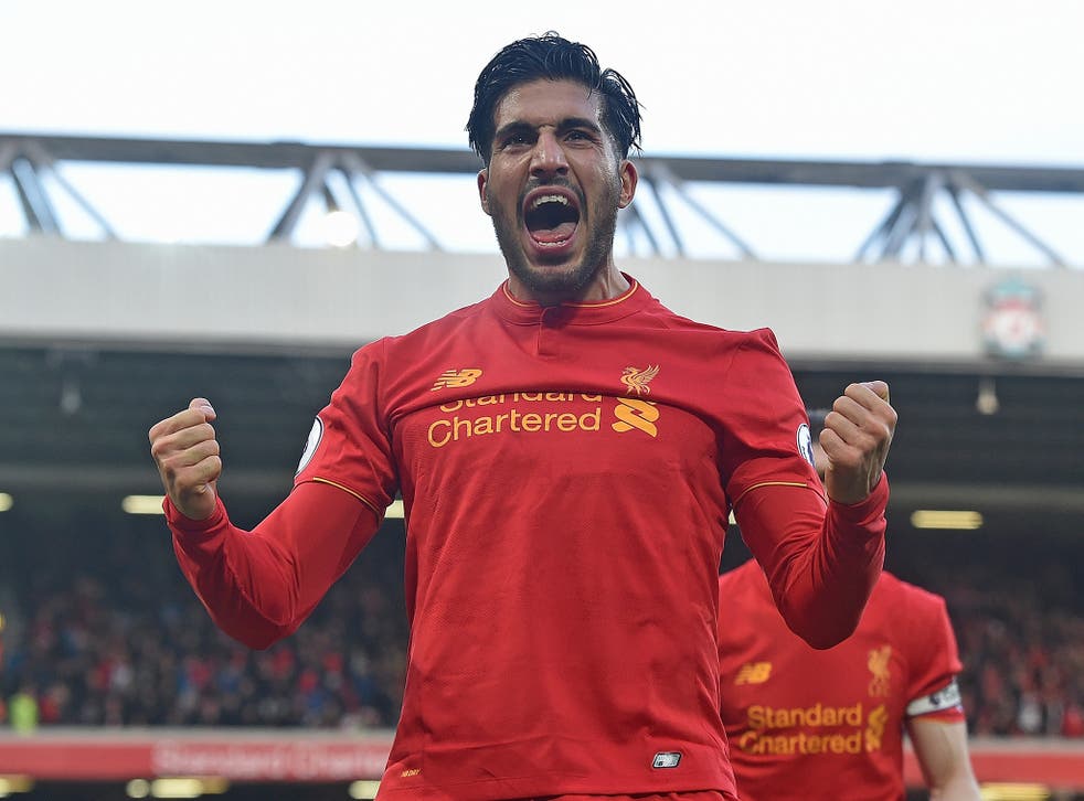 Emre Can scored the decisive goal in Liverpool's 2-1 home win over Burnley