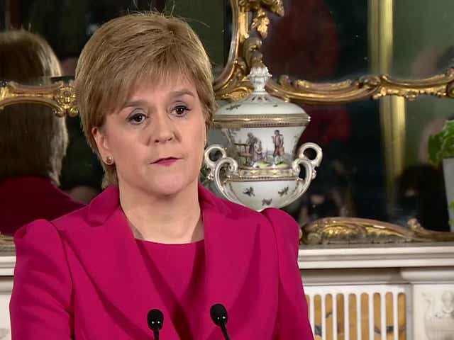 Nicola Sturgeon announced that she will press ahead with plans for another referendum
