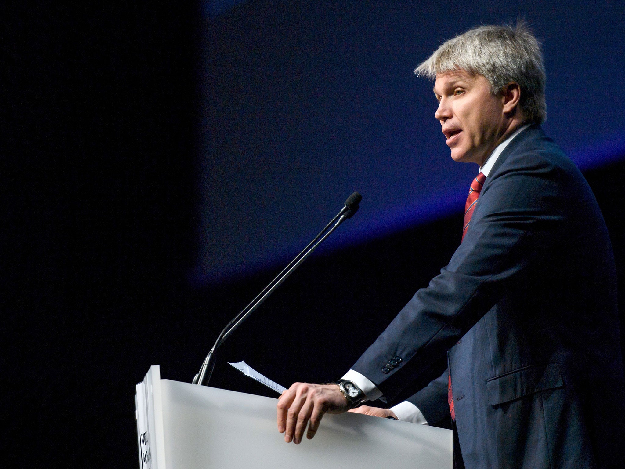 Pavel Kolobkov was speaking to more than 700 delegates at the World Anti-Doping Agency's annual symposium in Lausanne