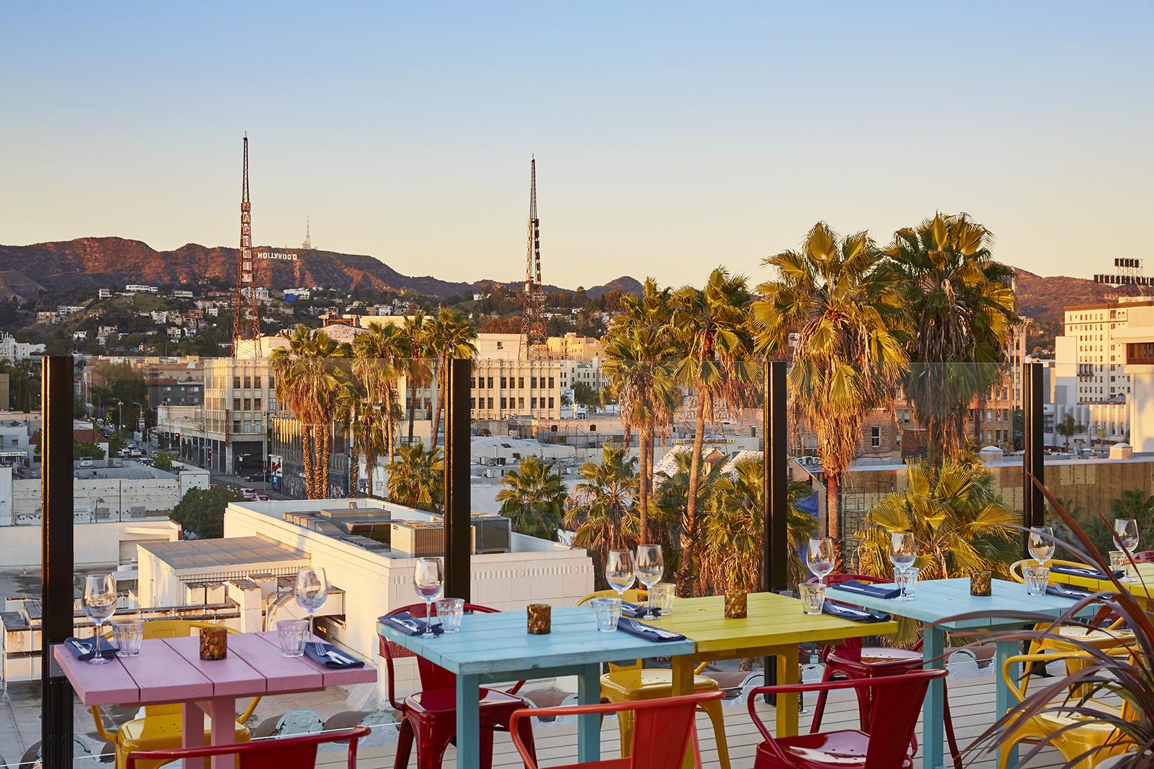 Come to Mama: the rooftop bar and restaurant has sweeping views from the Hollywood sign to the Pacific