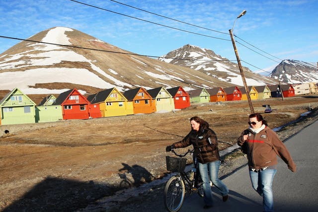 Svalbard in the Arctic Ocean has seen temperatures soar in recent years