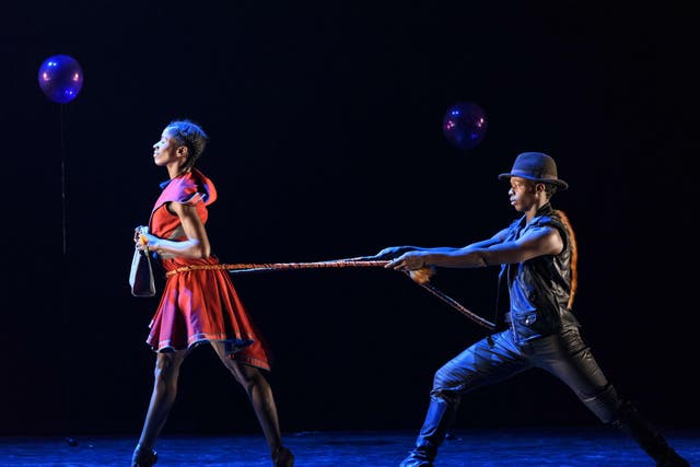 Cira Robinson as Little Red Riding Hood and Mthuthuzeli November as The Wolf in Annabelle Lopez Ochoa’s new work